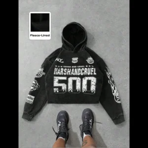 Unisex Men's Letter Print Short Sleeve Hoodie, Regular Fit Casual Street Soft Comfy Hooded Sweatshirt for Daily Wear, Men's Clothes for Spring & Fall, Clothing, Cotton