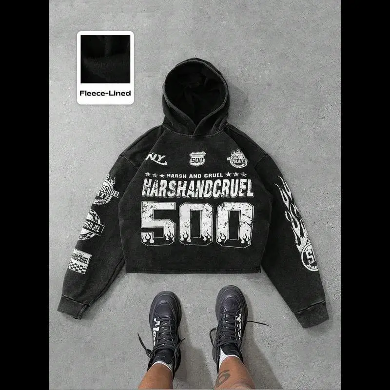 Unisex Men's Letter Print Short Sleeve Hoodie, Regular Fit Casual Street Soft Comfy Hooded Sweatshirt for Daily Wear, Men's Clothes for Spring & Fall, Clothing, Cotton