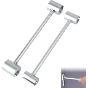 Hinges Gap Adjusting Wrench - Door Hinge Adjustment Tool, Double-ended Door Hinge Repair Wrench, Door Hinge Repair Tool for Standard Round Bolts (14-19MM-Regulate8-19MM)(Raincoats)