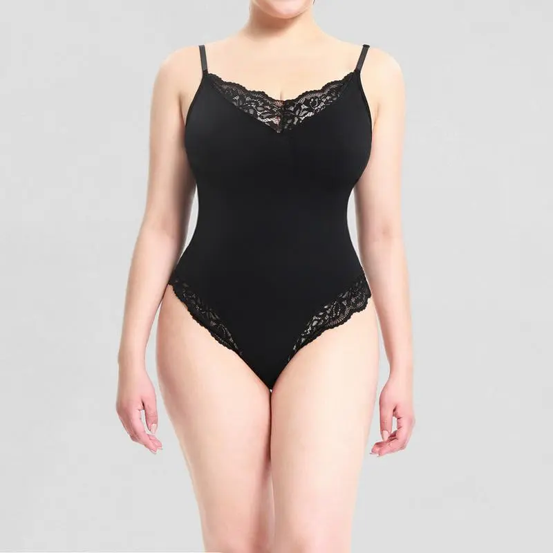 OYVWomenSexyLaceCamiBodysuitsBacklessNonSeeThroughV-NeckLaceBodysuitSummerGoingOutTopsBlouses & Shirts