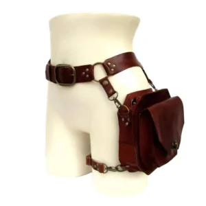 Medieval Belt - Hanging Leg Bag, Thigh Steampunk Fanny Pack, PU Leather Women's Fanny Pack, Motorcycle Thigh Wallet, Retro - style Small Square Bag, Women's Knight Motorcycle - style Side Bag