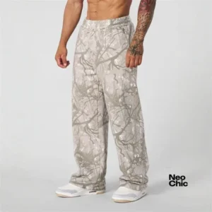 Crisp New Mens Young -Tree Camo Baggy Sweats Joggers Comfort Sweatpants S-4XL