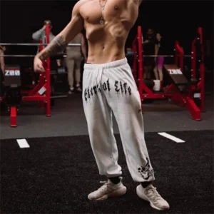 baggy sweatpants men  Autumn Spring New Brand Mens Gym Joggers Cotton Pants Streetwear Sweatpants Sport Leggings Trousers Fitness Bodybuilding Bottoms