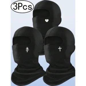 3Pcs Ski Mask Mask Face Cover Balaclava Full Face Mask Summer Face Cover UV Protection Balaclava Men Women Outdoor Sports Face Mask For Men And Women – Skiing, Snowboarding, Motorcycle, UV Protection & Wind Matching Stainless i show speed bracelets