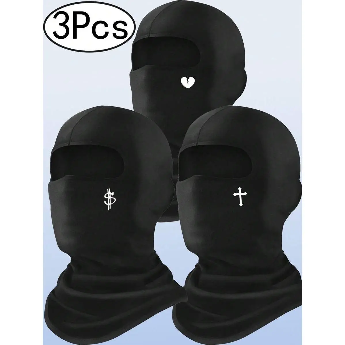 3Pcs Ski Mask Mask Face Cover Balaclava Full Face Mask Summer Face Cover UV Protection Balaclava Men Women Outdoor Sports Face Mask For Men And Women – Skiing, Snowboarding, Motorcycle, UV Protection & Wind Matching Stainless i show speed bracelets