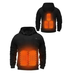 Heated Hoodies Unisex Heated Sweatshirt Hooded Pullover Lightweight Warm Usb Electric Outdoor Winter