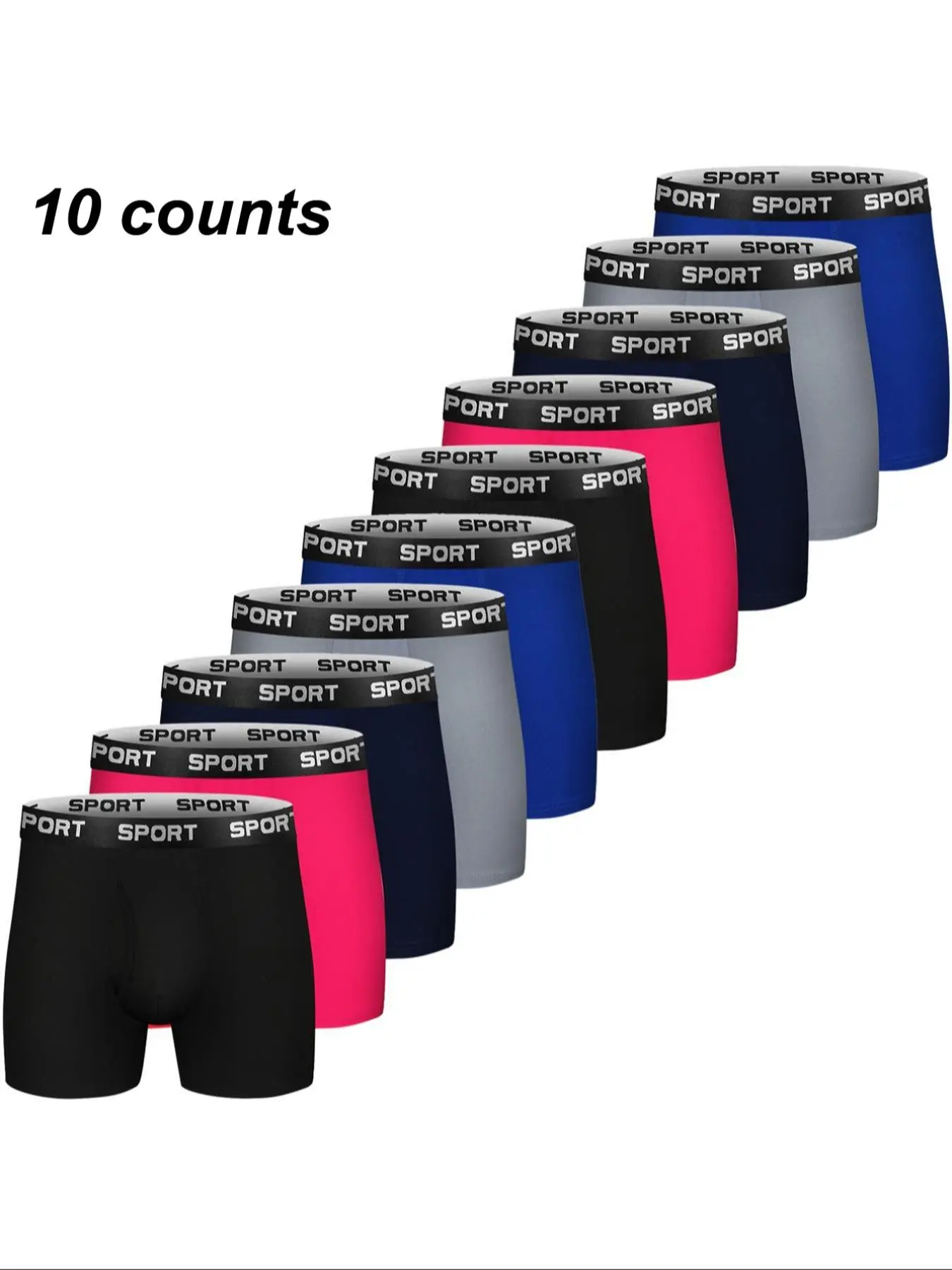 Men's Solid Color / Letter Tape Boxer Brief, Casual Comfy Slim Fit Breathable Moisture Absorption Opening Crotch Underwear for Daily Wear, Mens Underwear for All Seasons, Undergarments, Athleisure Menswear, Underwear Boxer Briefs Polyester Socks