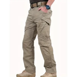 [Packed Pockets Waterproof Cargo Pants] Waterproof Tactical Cargo Pants - High-Performance Hiking Pants For Outdoor Adventures - Packed With Pockets, Sweatproof, Wear Resistant, Versatile Style