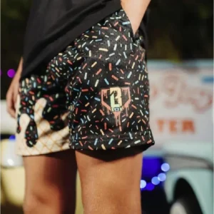 Baseball Lifestyle 101 Ice Cream Shorts New Color, Youth & Adult Shorts, Gift for Him