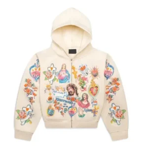 New American Retro Gothic Rock 3D Jesus Print Hoodie - Harajuku Loose Fit Couple Sweatshirt With Design For Casual Unisex(Raincoats)